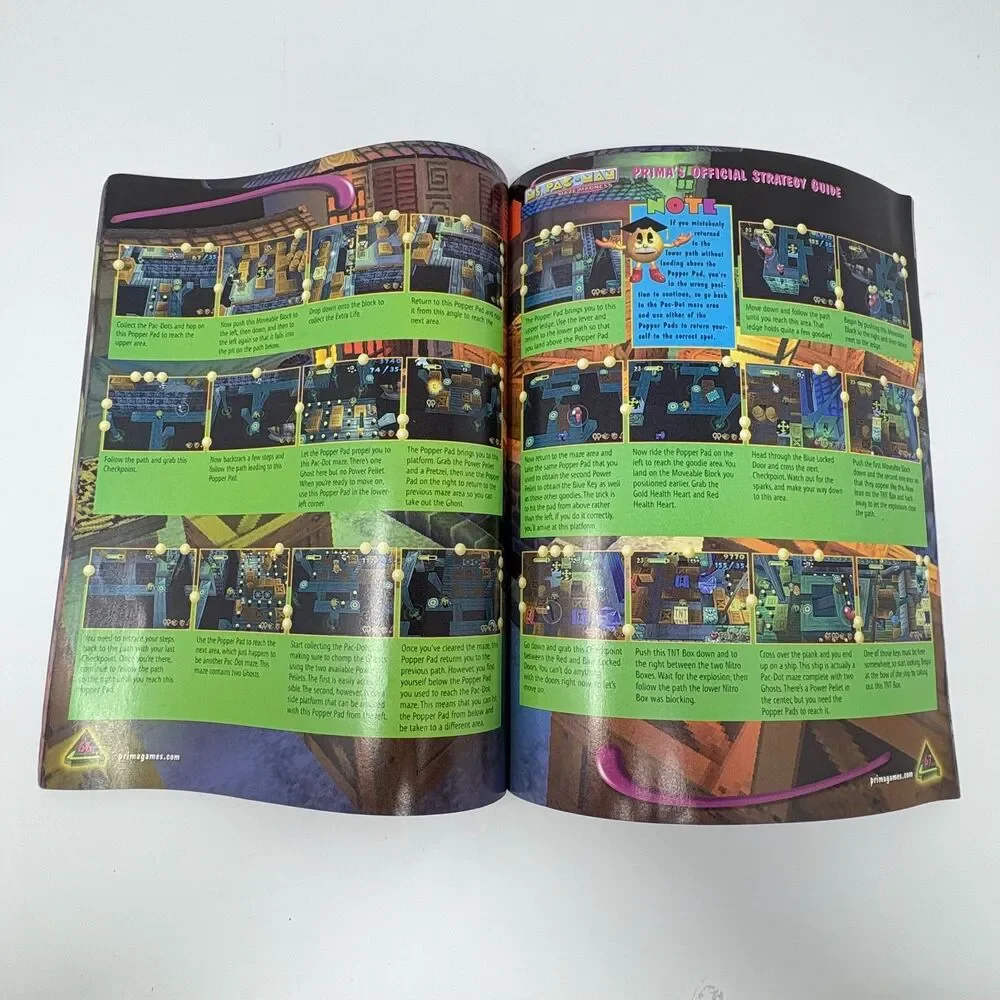 Ms Pac Man Maze Madness Prima Official Strategy Guide N64 PS1 Dreamcast 2000